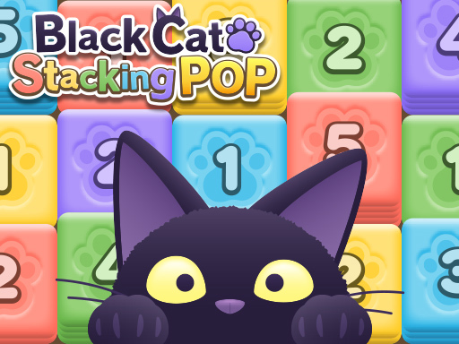 Game Screenshot Black Cat Stacking POP