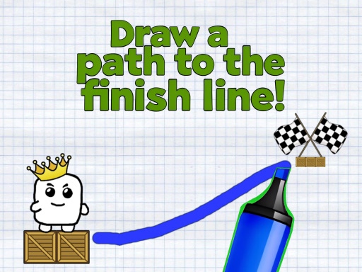 Game Screenshot Draw a path to the finish line!