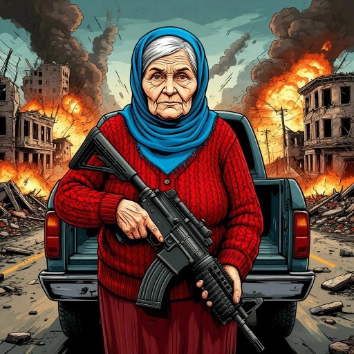 Game Screenshot Grandma with machine-gun: Apocalypsis