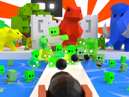 Game Screenshot Bowling vs Zombies Factory 3D