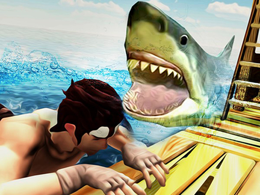 Game Screenshot Raft Shark Hunting