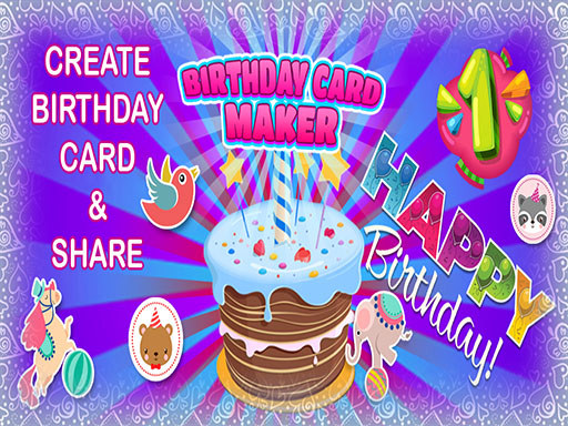 Game Screenshot Birthday Card Maker