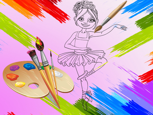 Game Screenshot Little Ballerinas Coloring