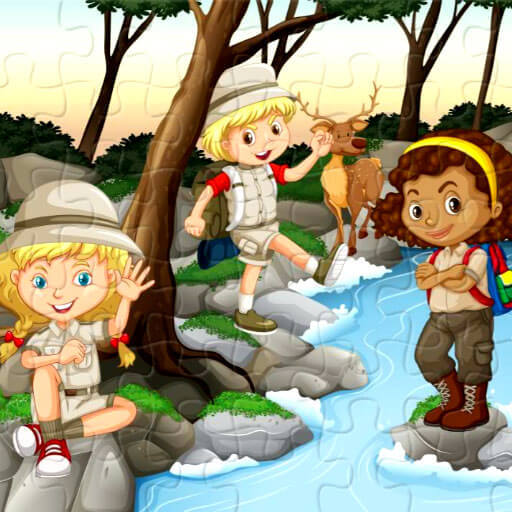 Game Screenshot Camping Kids Jigsaw