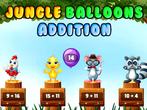 Game Screenshot Jungle Balloons Addition