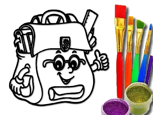 Game Screenshot BTS School Bag Coloring Book