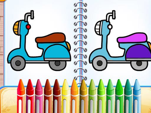 Game Screenshot Cute Bike Coloring Book