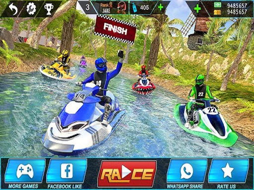 Game Screenshot Top Boat Water Jet Sky Simulator Racing 3D