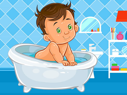 Game Screenshot Baby Bath Jigsaw