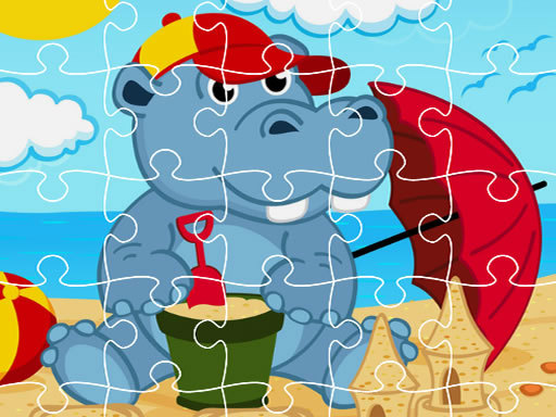 Game Screenshot Hippo Jigsaw