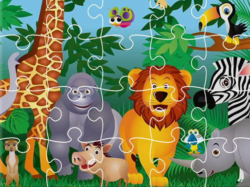 Game Screenshot King of Jungle Jigsaw