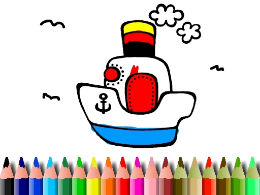 Game Screenshot BTS Boat Coloring