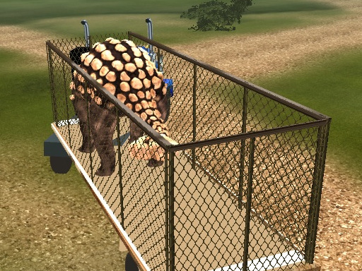 Game Screenshot Dino Transport Truck