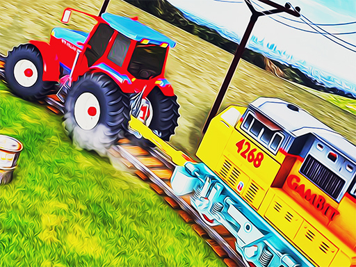 Game Screenshot Chained Tractor Towing Train Simulator