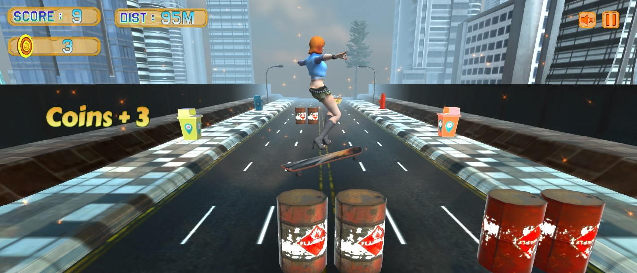 Game Screenshot Skater Girl