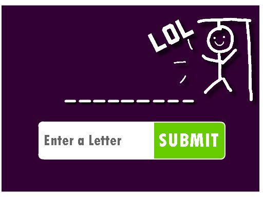 Game Screenshot Internet Hangman