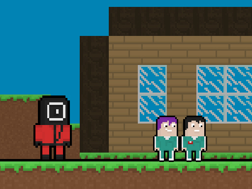 Game Screenshot Squid Escape But Blockworld