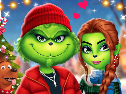Game Screenshot The Grench Couple Holiday Dress up