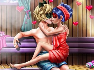 Game Screenshot Dotted Girl Sauna Flirting