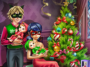 Game Screenshot Dotted Girl Family Christmas