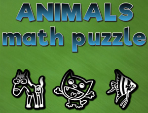 Game Screenshot Animals math puzzles