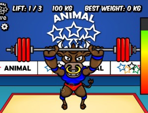 Game Animal Olympics - Weight Lifting