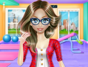 Game Screenshot Nerdy Girl Fat to Fit