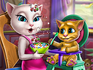 Game Screenshot Angela Toddler Feed