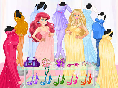 Game Pregnant Princesses Fashion Outfits 