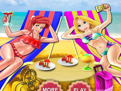 Game Princesses Beach Day