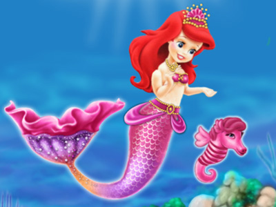 Game Baby Mermaid Princess Dress Up