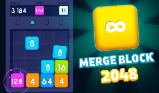 Game Screenshot Merge Block 2048