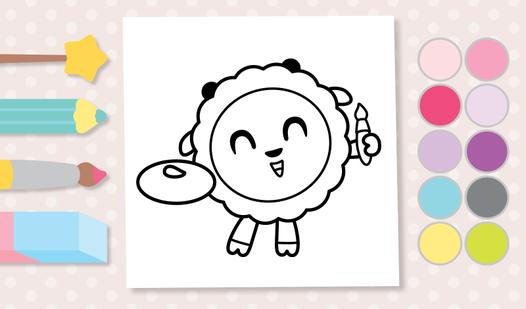 Game Screenshot Coloring book with Malyshariki