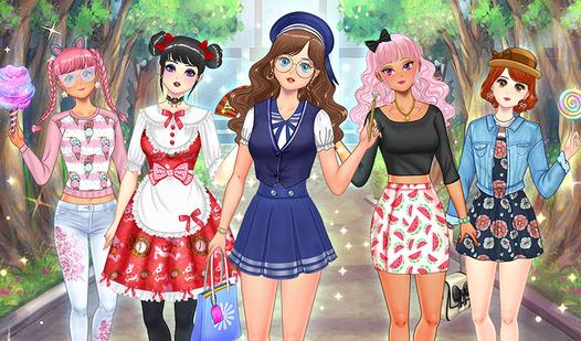 Game Screenshot School Anime Dress Up