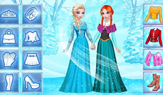 Game Screenshot Elsa & Anna Frozen Dress Up: Icy Princess