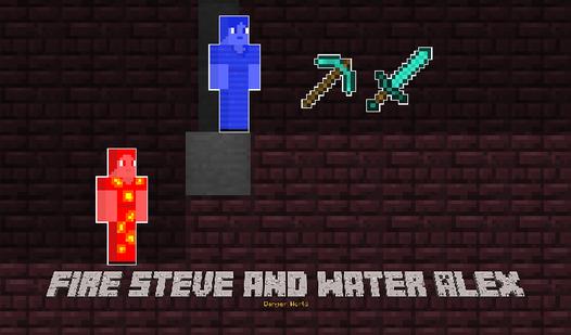 Game Screenshot Fire Steve and Water Alex