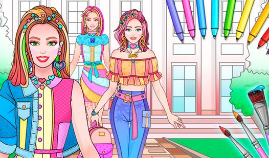 Game Screenshot College Girls Coloring
