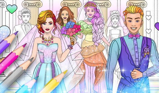Game Screenshot Wedding Coloring Dress Up