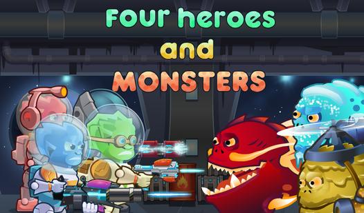 Game Screenshot Four Heroes And Monsters