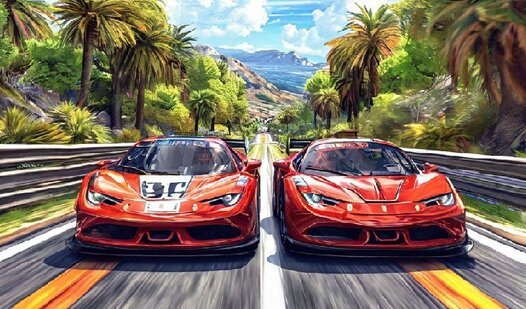 Game Screenshot Racing for 2 players