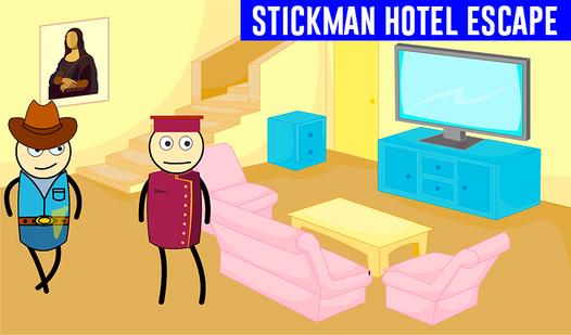 Game Screenshot Stickman Hotel Escape