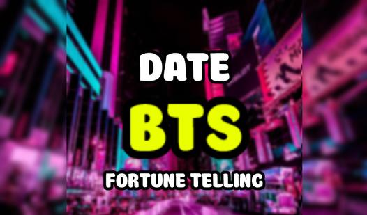 Game Screenshot Date with BTS fortune telling