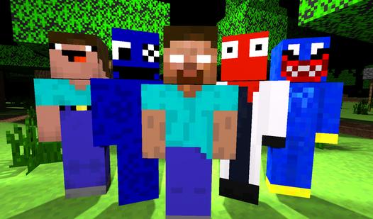 Game Screenshot Escape from Herobrine: Lucky Block mod