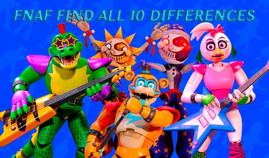 Game Screenshot FNaF find all 10 differences