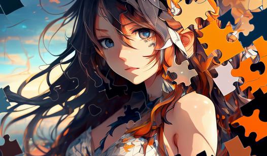 Game Screenshot Girls, puzzles and anime