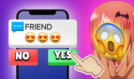 Game Screenshot Chat with an anime girl