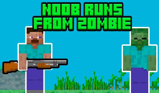 Game Screenshot Noob runs from zombie