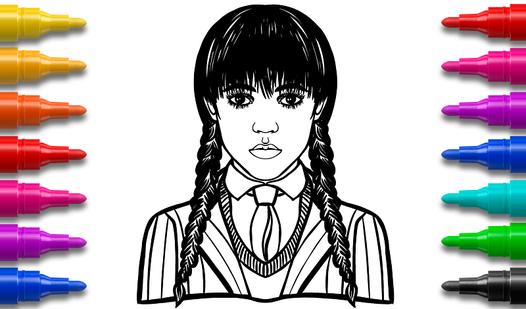 Game Screenshot Wednesday Coloring Pages