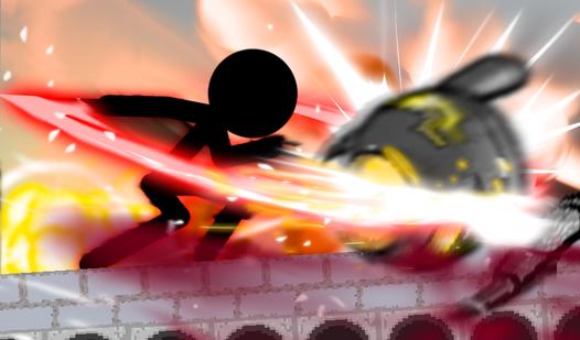 Game Screenshot Stickman! Powerful monster slicing