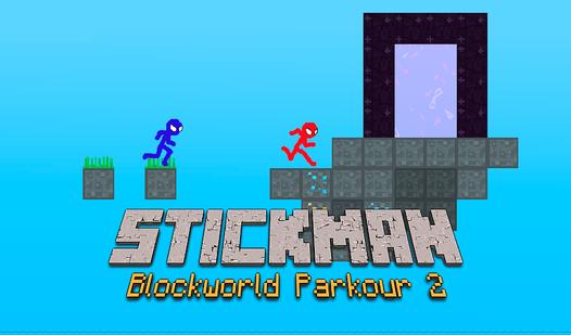 Game Screenshot Stickman Blockworld Parkour 2